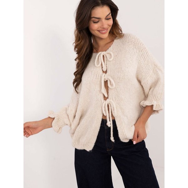 Cardigan model 200499 Italy Moda - ONE-SIZE-FITS-ALL - Beige