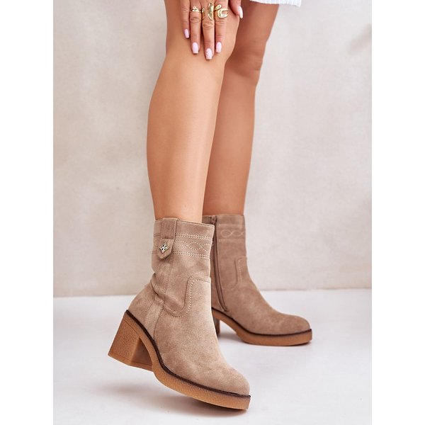 Heel boots model 201540 Step in style - 37 - Brown