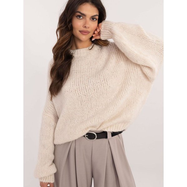 Jumper model 202307 Och Bella - ONE-SIZE-FITS-ALL - Beige