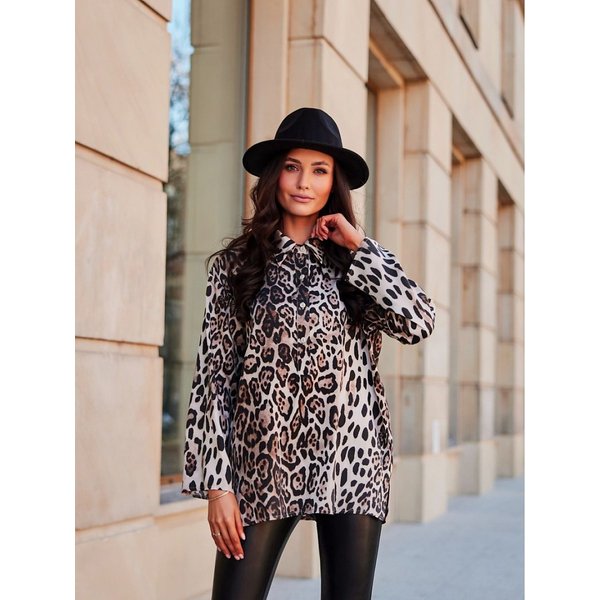 Long sleeve shirt model 202985 Roco Fashion - 36 - Multicolor