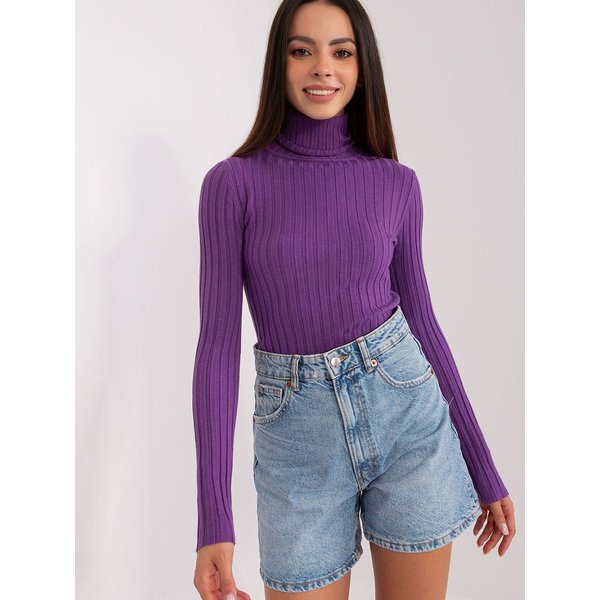 Turtleneck model 203012 Factory Price - M/L - Violet