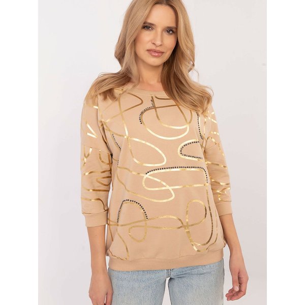 Blouse model 203703 Factory Price - S - Brown