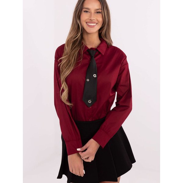 Long sleeve shirt model 204398 Italy Moda - ONE-SIZE-FITS-ALL - Red