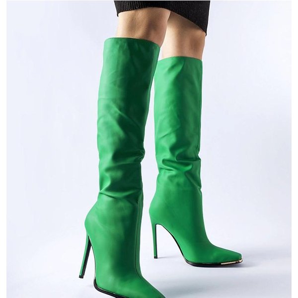 stiletto heeled boots model 204587 Solea - 36 - Green