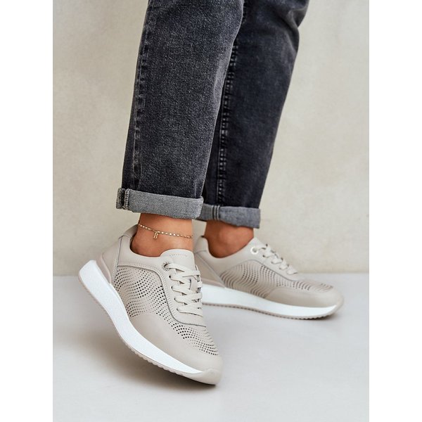 Platform sneakers model 209058 Step in style - 37 - Beige