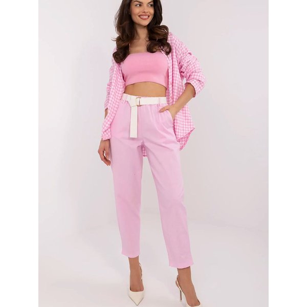 Women trousers model 209222 Italy Moda - ONE-SIZE-FITS-ALL - Pink
