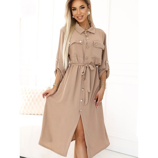 Daydress model 210105 Numoco - ONE-SIZE-FITS-ALL - Beige