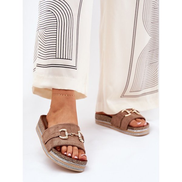 Platform sandals model 210759 Step in style - 40 - Beige