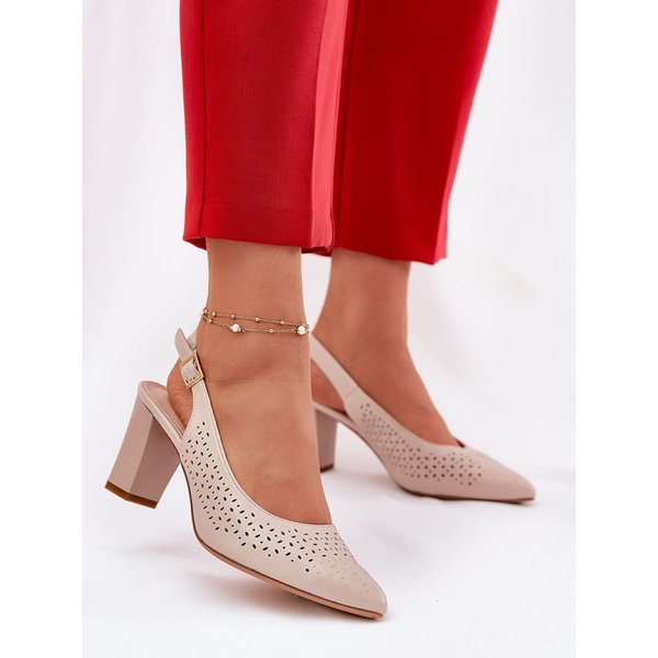 Heel sandals model 211940 Step in style - 40 - Beige