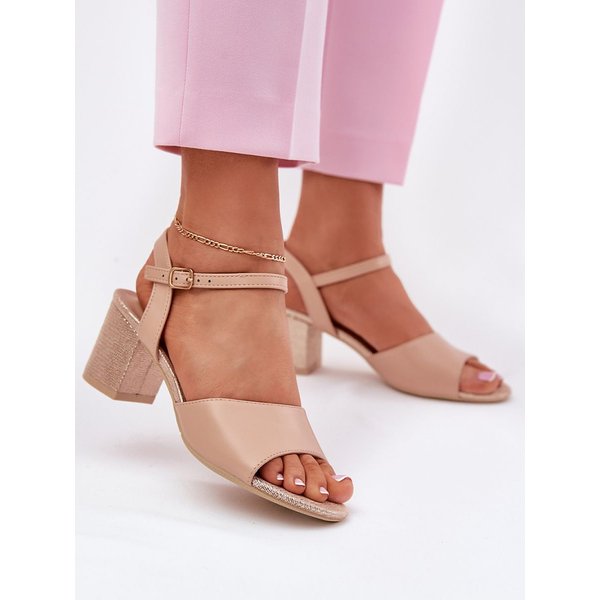 Heel sandals model 213011 Step in style - 40 - Beige