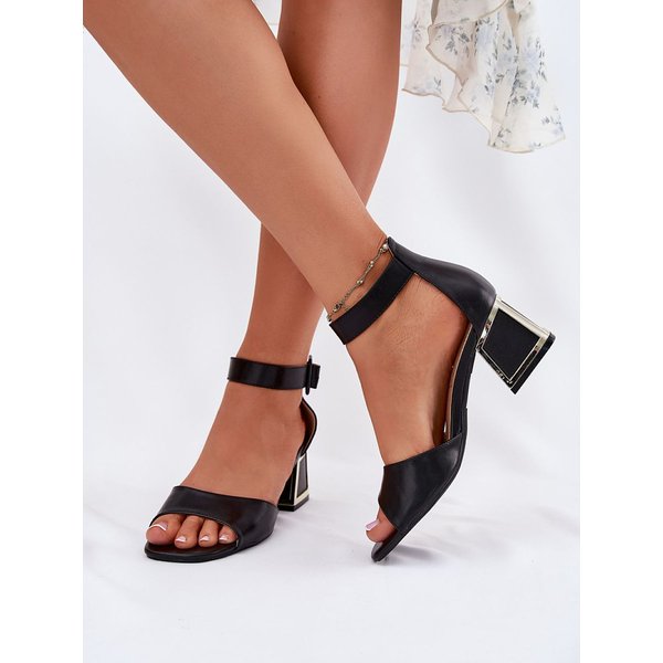 Heel sandals model 213930 Step in style - 41 - Black