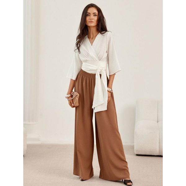 Women trousers model 214532 Roco Fashion - S/M - Brown