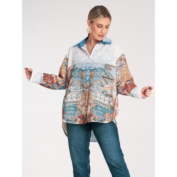 Long sleeve shirt model 214920 Figl - ONE-SIZE-FITS-ALL - Blue