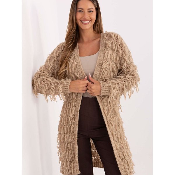 Cardigan model 217054 Rue Paris - ONE-SIZE-FITS-ALL - Beige