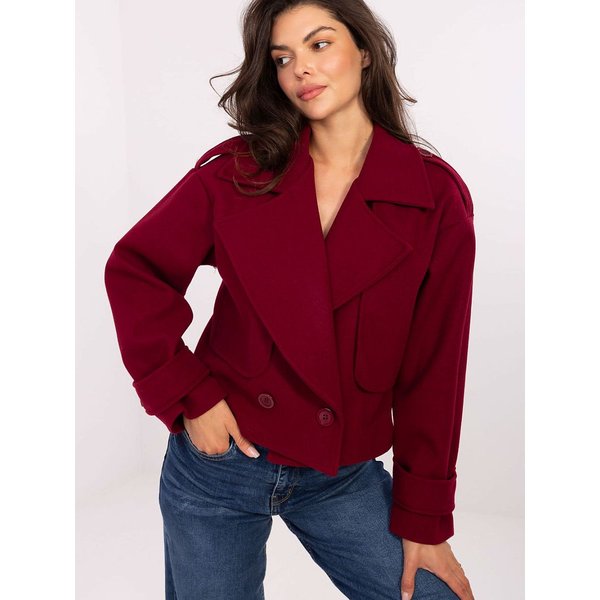 Coat model 217554 Rue Paris - ONE-SIZE-FITS-ALL - Red