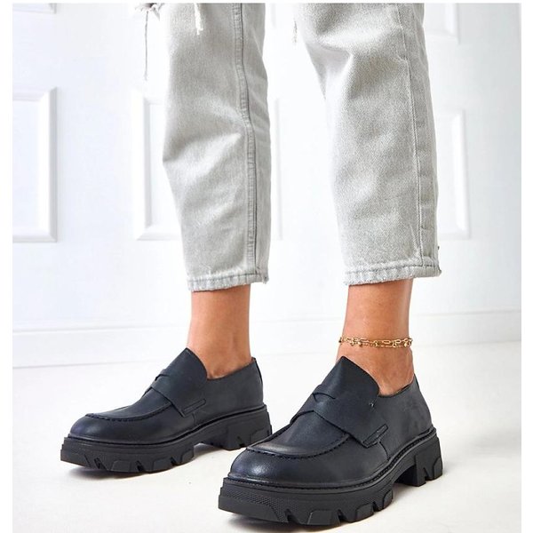 Mocassin model 217665 Solea - 41 - Black