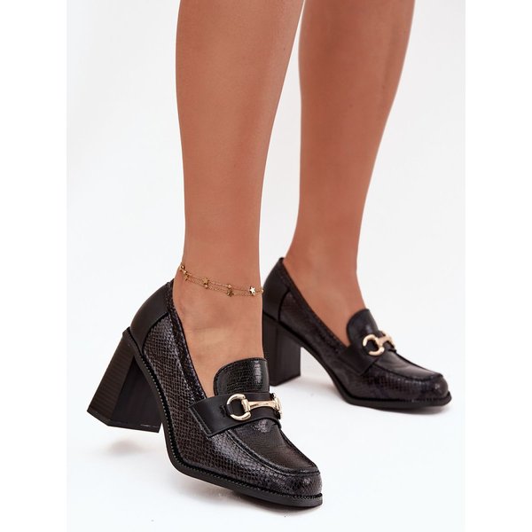 Heeled low shoes model 217846 Step in style - 41 - Black
