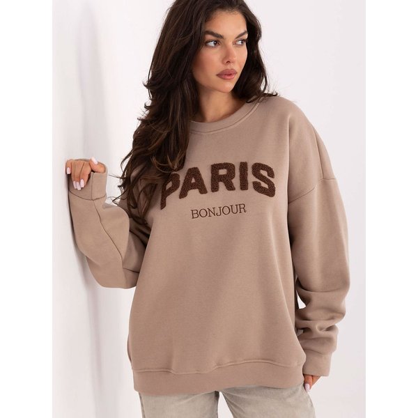 Sweatshirt model 218341 Factory Price - ONE-SIZE-FITS-ALL - Beige