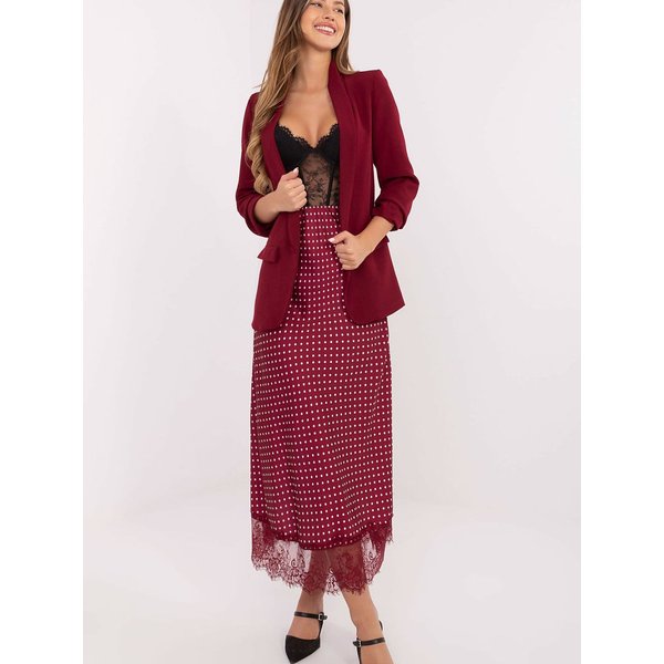Long skirt model 219869 Rue Paris - ONE-SIZE-FITS-ALL - Red