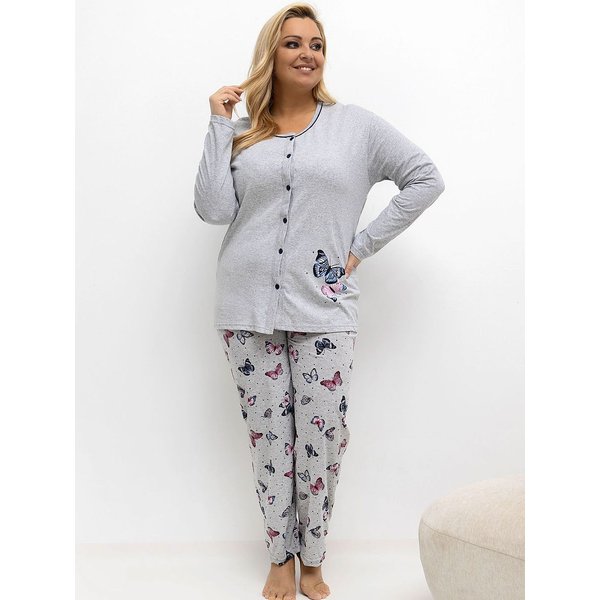 Plus Size Pajamas model 221199 Forever Pink - XL - Grey