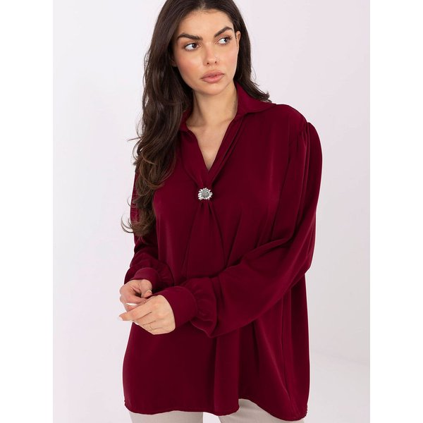 Blouse model 221402 Factory Price - ONE-SIZE-FITS-ALL - Red