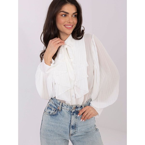 Long sleeve shirt model 221588 Italy Moda - ONE-SIZE-FITS-ALL - White