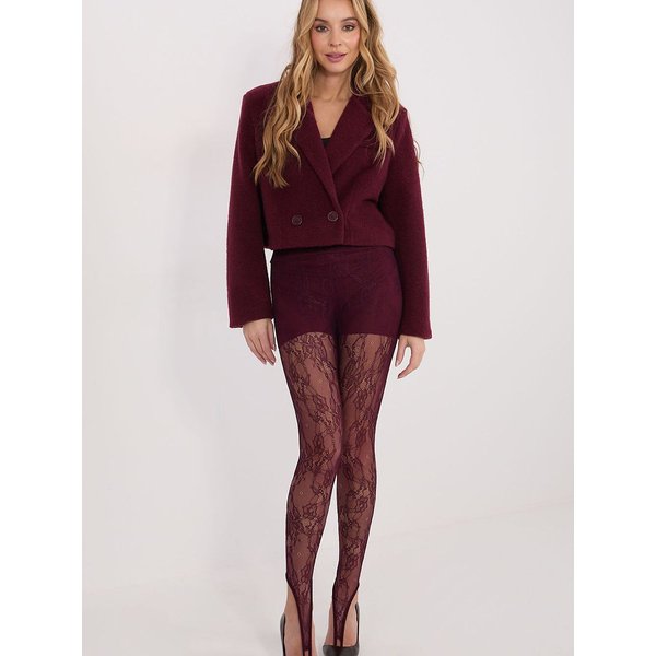 Long leggings model 222331 Italy Moda - ONE-SIZE-FITS-ALL - Red