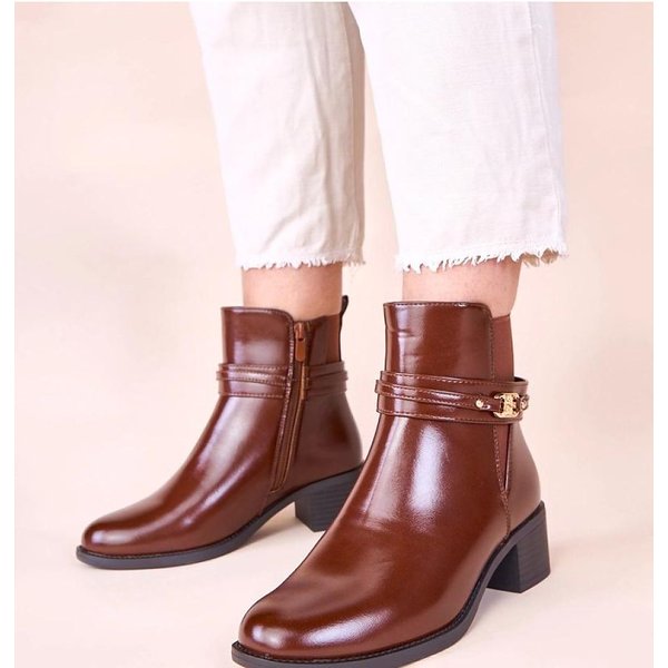 Heel boots model 222371 Solea - 39 - Brown