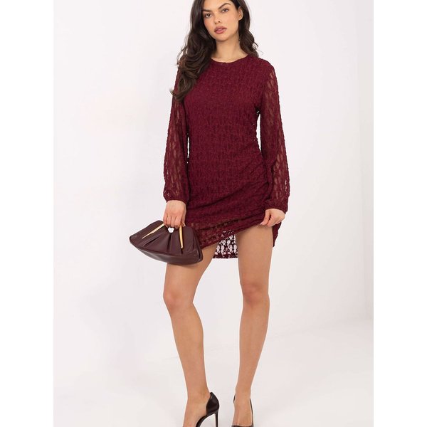 Short dress model 222592 Italy Moda - ONE-SIZE-FITS-ALL - Red
