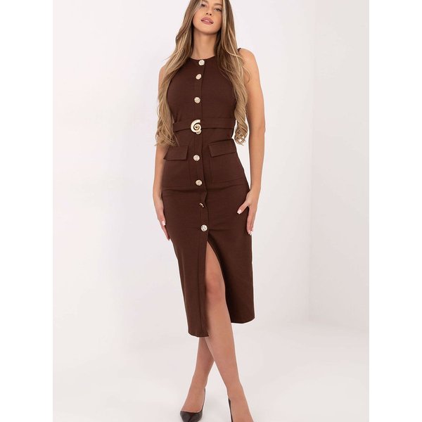 Daydress model 222945 Italy Moda - ONE-SIZE-FITS-ALL - Brown