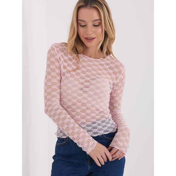 Lace blouse model 223079 Factory Price - ONE-SIZE-FITS-ALL - Pink