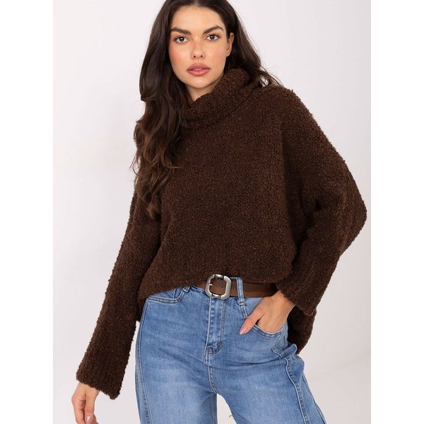 Turtleneck model 223085 Factory Price - ONE-SIZE-FITS-ALL - Brown