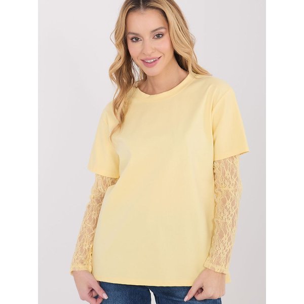 Blouse model 223337 Italy Moda - ONE-SIZE-FITS-ALL - Yellow