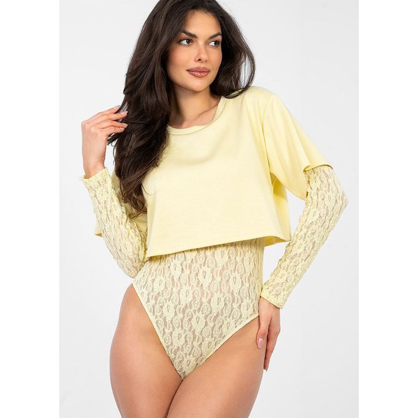 Shapewear Body model 224072 Italy Moda - ONE-SIZE-FITS-ALL - Yellow