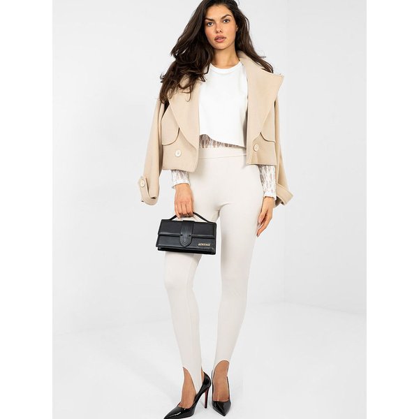 Long leggings model 224111 Rue Paris - ONE-SIZE-FITS-ALL - Beige