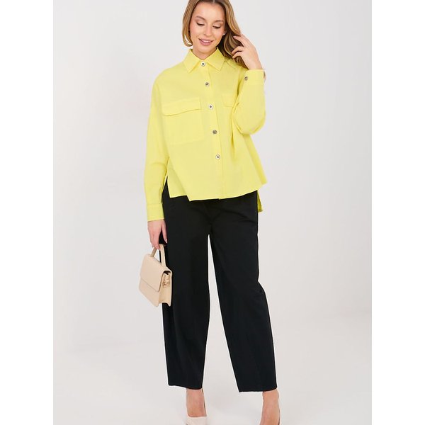 Long sleeve shirt model 224197 Italy Moda - ONE-SIZE-FITS-ALL - Yellow