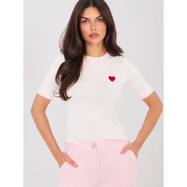 Short sleeve sweater model 224318 Factory Price - ONE-SIZE-FITS-ALL - Pink