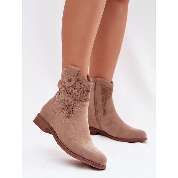 Heel boots model 224619 Step in style - 39 - Beige