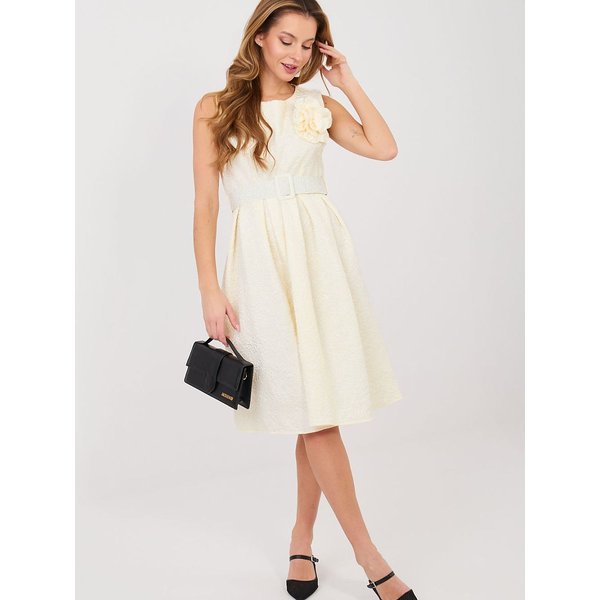 Cocktail dress model 224824 Rue Paris - ONE-SIZE-FITS-ALL - Beige