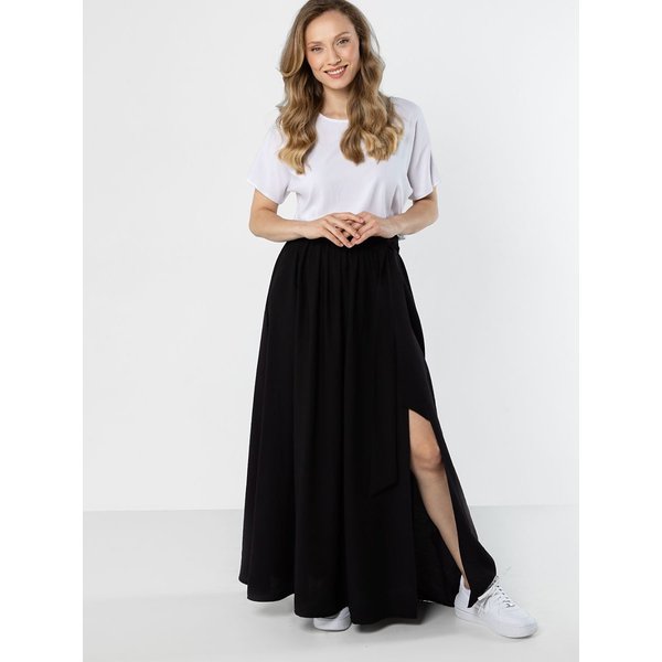 Long skirt model 225334 awama - S - Black