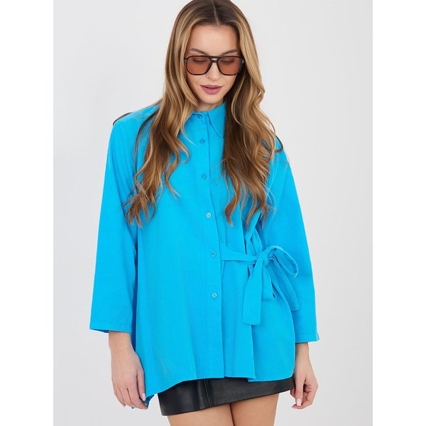 Long sleeve shirt model 225420 Rue Paris - ONE-SIZE-FITS-ALL - Blue