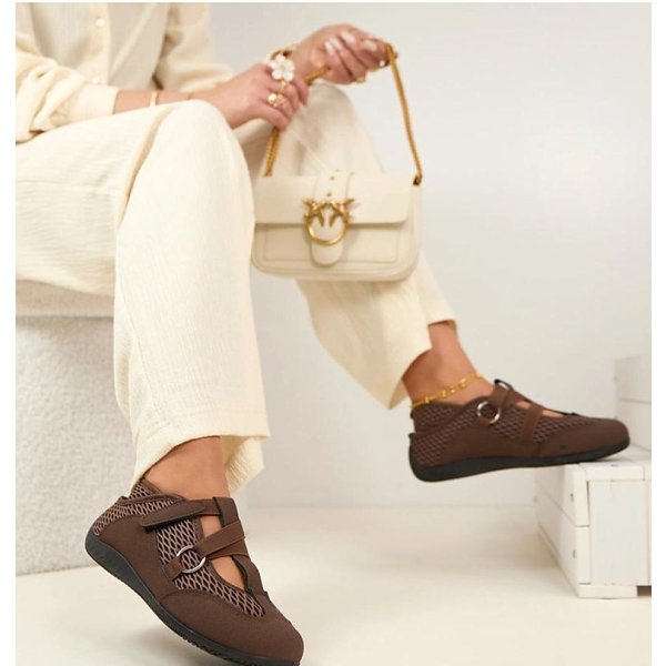 Ballet flats model 225598 Solea - 41 - Brown