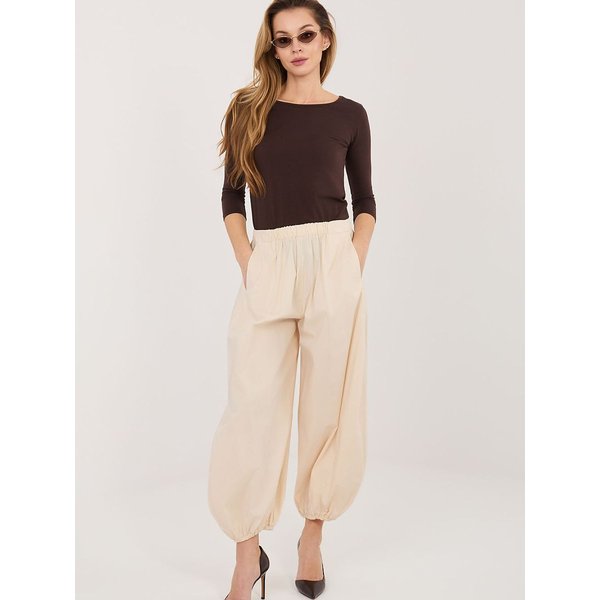 Women trousers model 225857 Rue Paris - ONE-SIZE-FITS-ALL - Beige