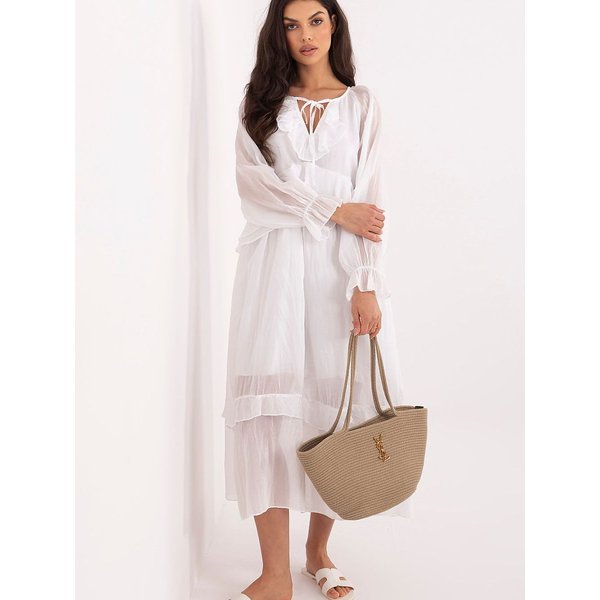 Daydress model 226005 Italy Moda - ONE-SIZE-FITS-ALL - White