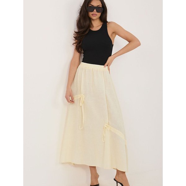 Long skirt model 226236 Italy Moda - ONE-SIZE-FITS-ALL - Yellow