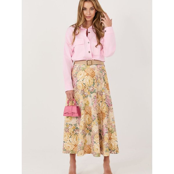 Skirt model 226461 Italy Moda - ONE-SIZE-FITS-ALL - Yellow