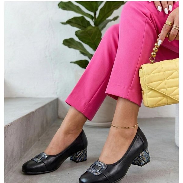Block heel pumps model 226555 Solea - 41 - Black