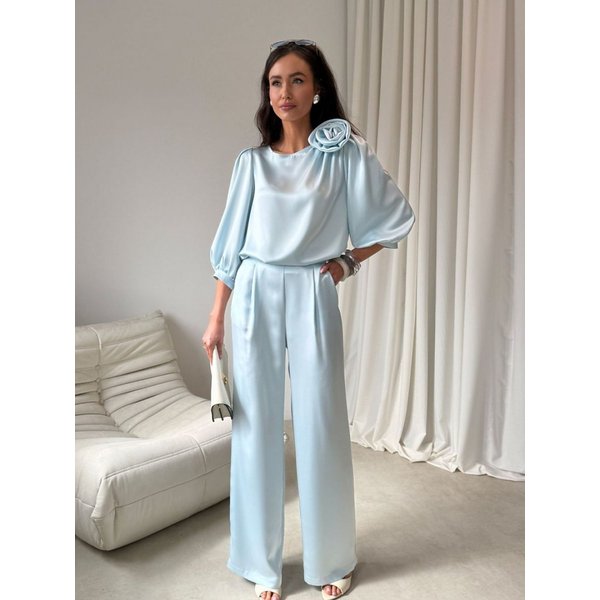 Women trousers model 226657 Roco Fashion - 34 - Blue