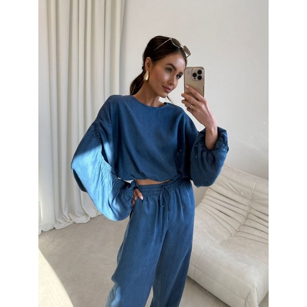 Blouse model 226673 Roco Fashion - S/M - Blue