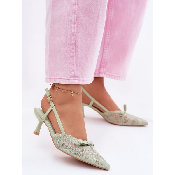 Heel sandals model 226923 Step in style - 39 - Green